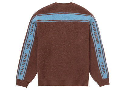 Supreme Back Stripe Sweater Brown