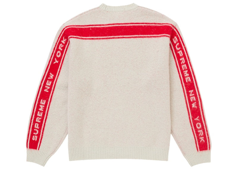 Supreme Back Stripe Sweater Stone