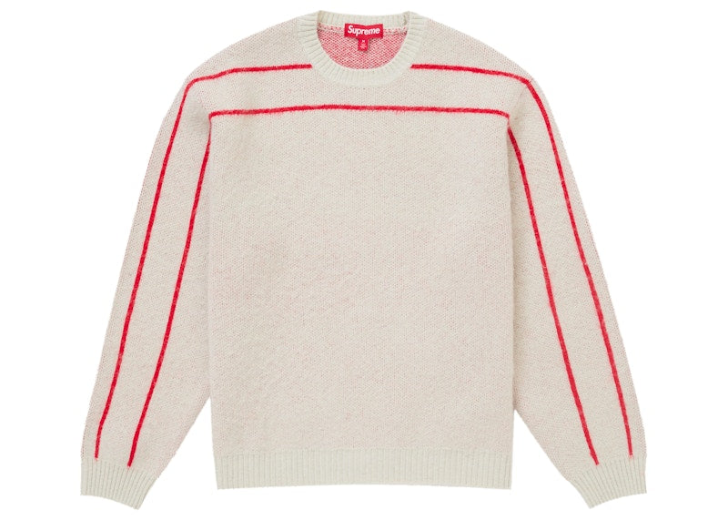 Supreme Back Stripe Sweater Stone