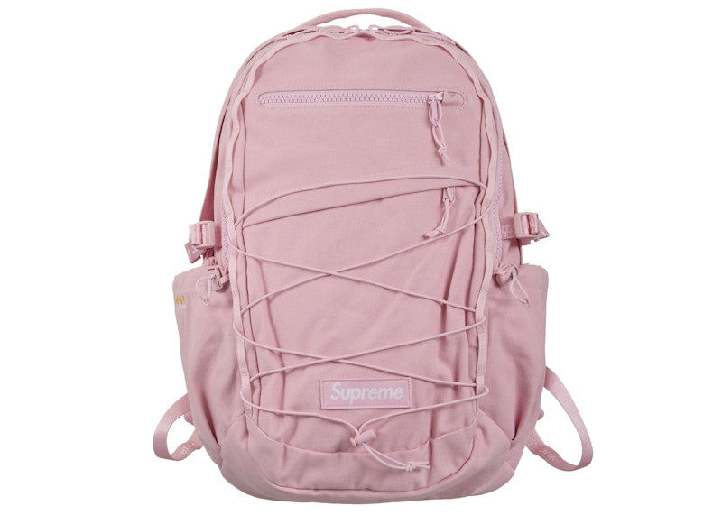 Supreme Logo Backpack (SS25) Light Pink