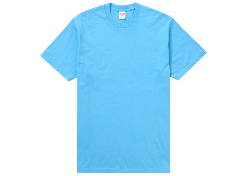 Supreme Backwards Tee Bright Blue