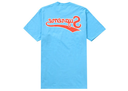 Supreme Backwards Tee Bright Blue