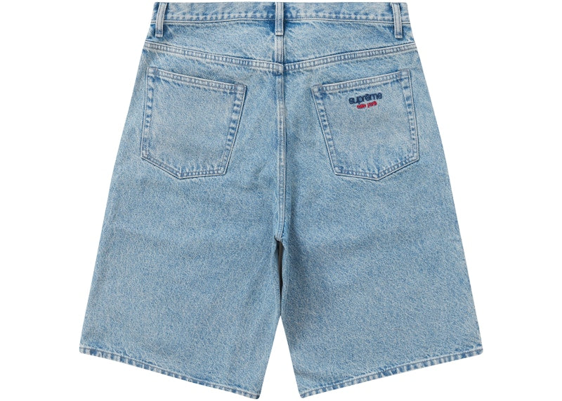 Supreme Baggy Denim Short Washed Blue