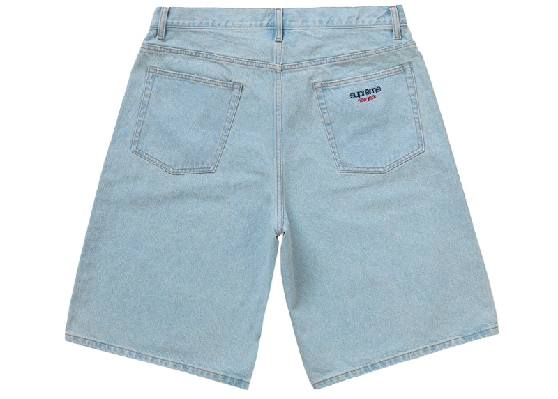 Supreme Baggy Denim Short Washed Indigo