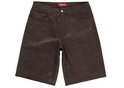 Supreme Baggy Leather Short (SS25) Brown