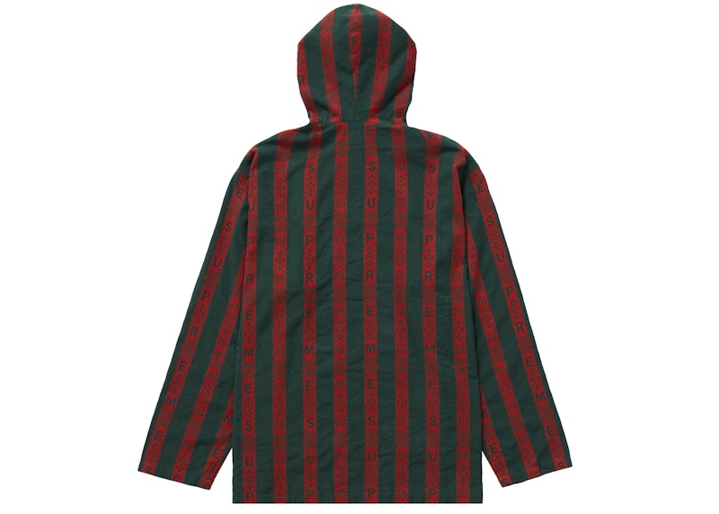 Supreme Baja Hooded Shirt Green