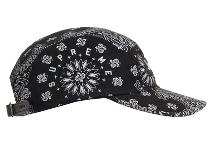 Supreme Bandana Camp Cap Black