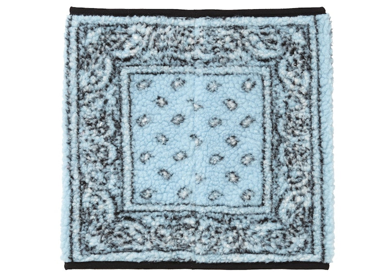 Supreme Bandana Fleece Neck Gaiter Light Blue
