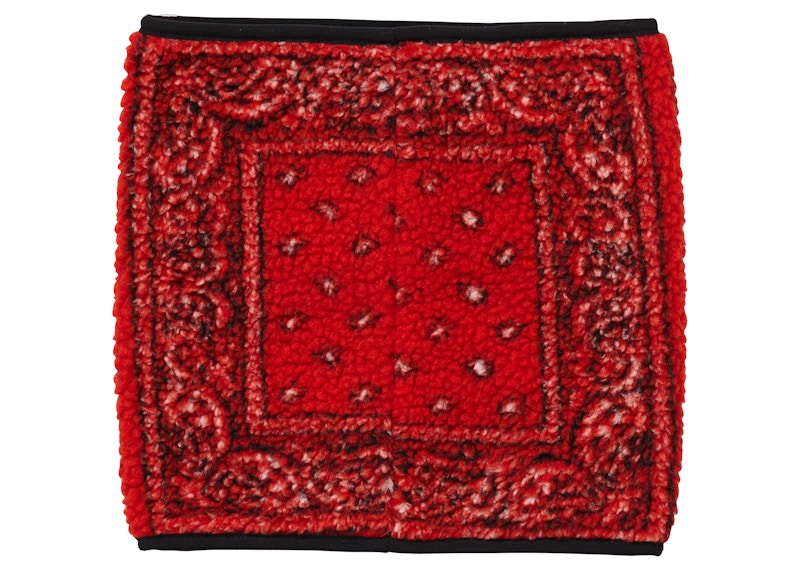 Supreme Bandana Fleece Neck Gaiter Red