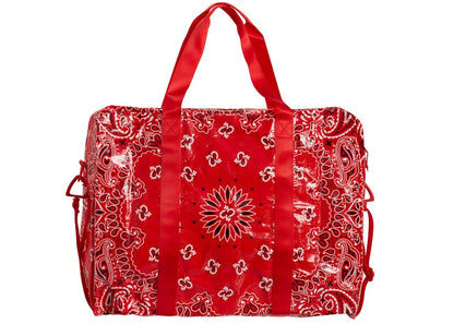 Supreme Bandana Tarp Large Duffle Bag Red