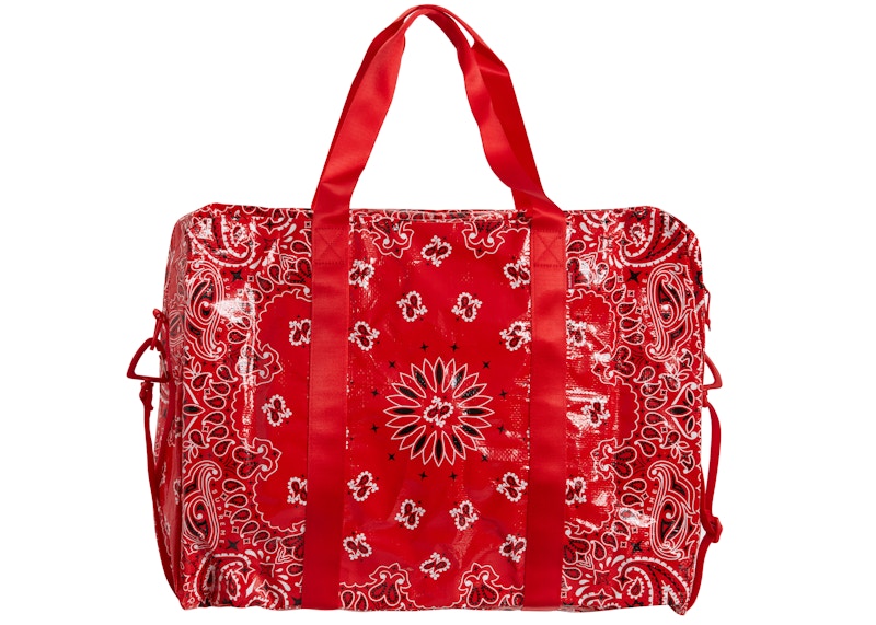 Supreme Bandana Tarp Large Duffle Bag Red