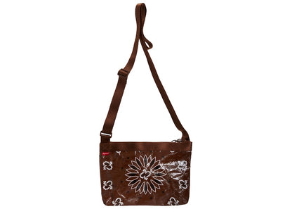 Supreme Bandana Tarp Side Bag Brown