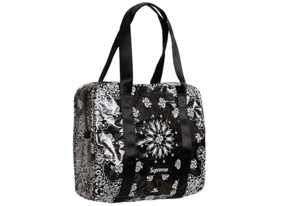 Supreme Bandana Tarp Small Duffle Bag Black