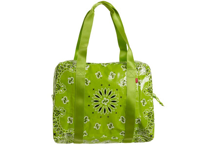 Supreme Bandana Tarp Small Duffle Bag Bright Green