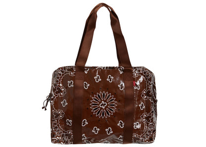 Supreme Bandana Tarp Small Duffle Bag Brown