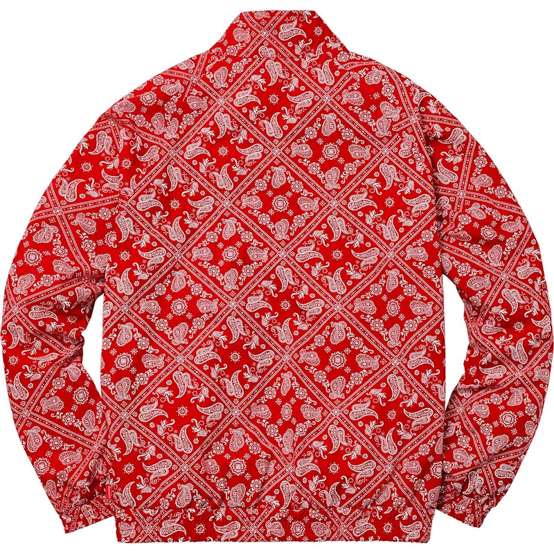 Supreme Bandana Track Jacket Red