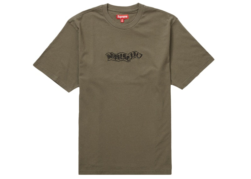 Supreme Banner S/S Top Olive
