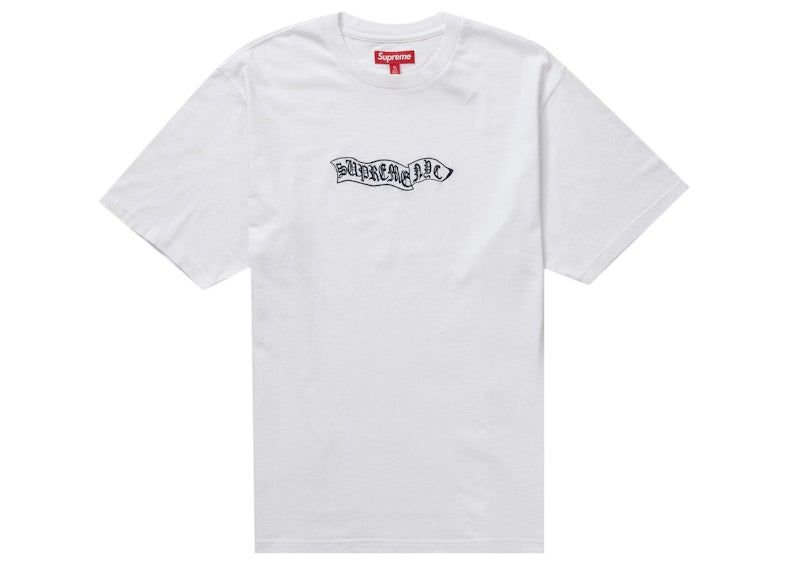 Supreme Banner S/S Top White