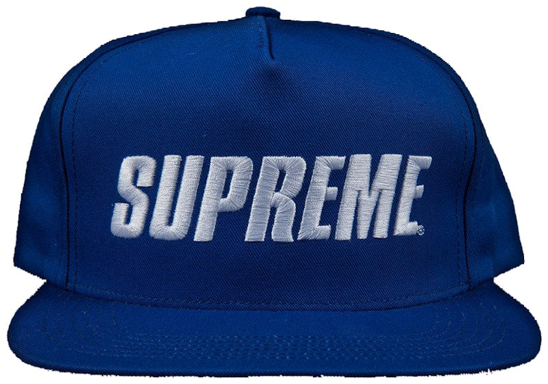 Supreme Bar Logo 5 Panel Hat Royal