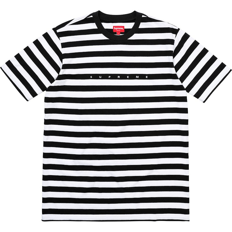 Supreme Bar Stripe Tee Black