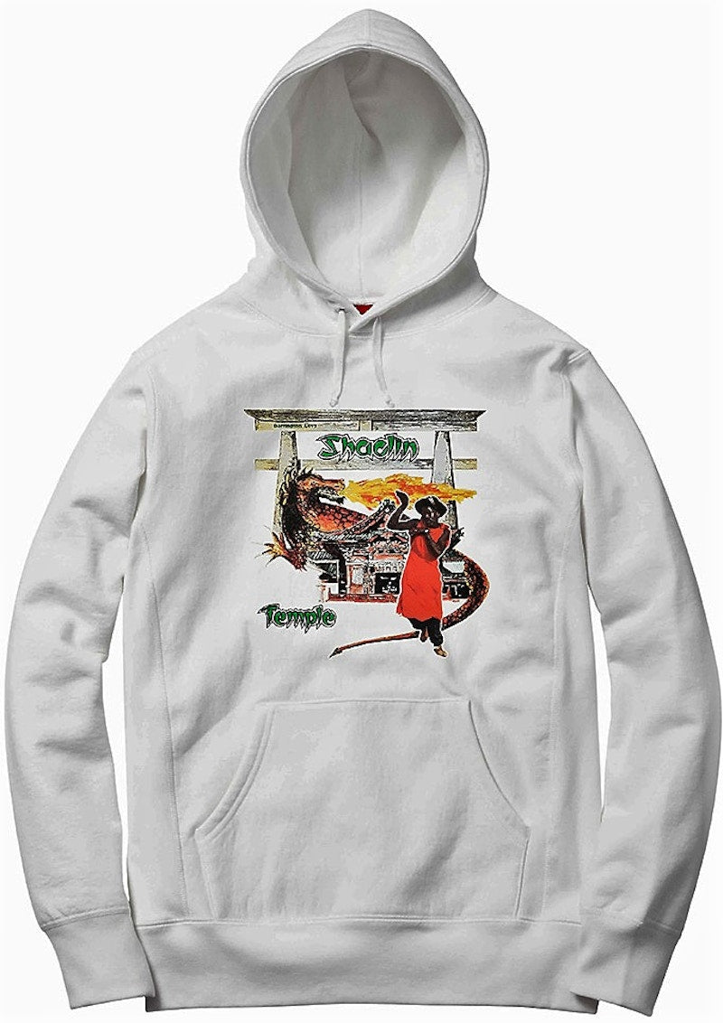 Supreme Barrington Levy Jah Life Shaolin Temple Hooded Sweatshirt White