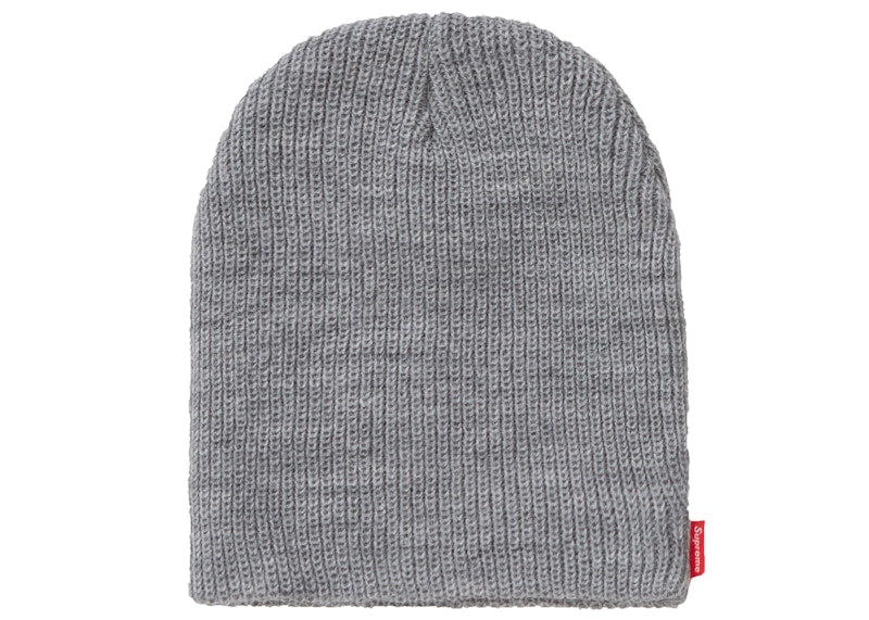 Supreme Basic Beanie (FW19) Heather Grey