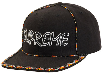 Supreme Beaded 6-Panel Black