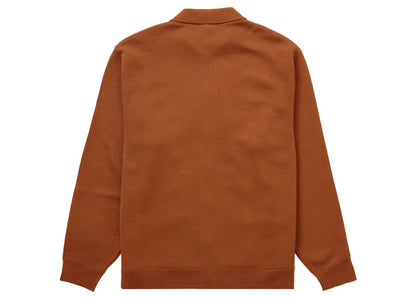 Supreme Beaded Applique Cardigan Rust