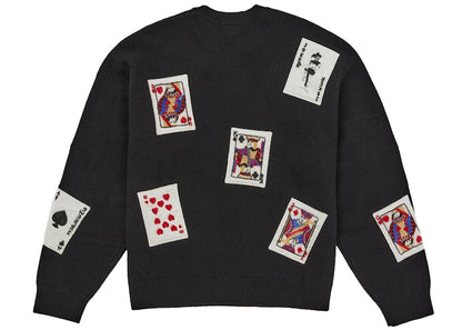 Supreme Beaded Cards Sweater Black