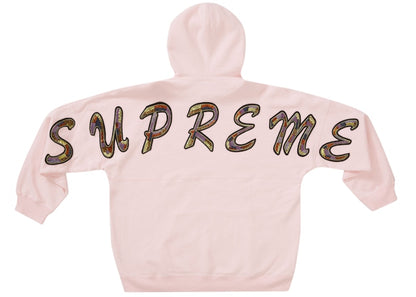 Supreme Beaded Hooded Sweatshirt Light Pink