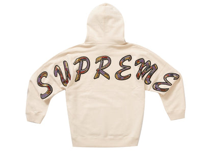 Supreme Beaded Hooded Sweatshirt Natural