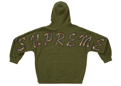 Supreme Beaded Hooded Sweatshirt Olive
