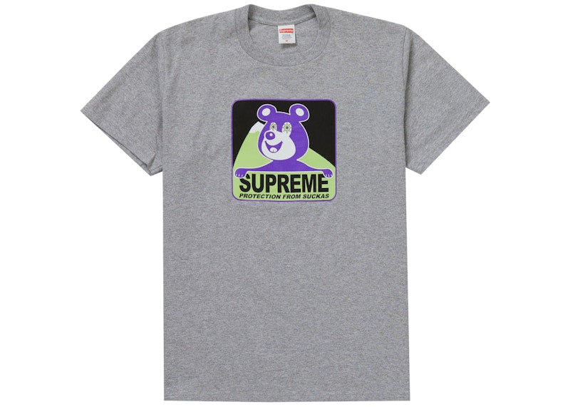 Supreme Bear Tee Heather Grey