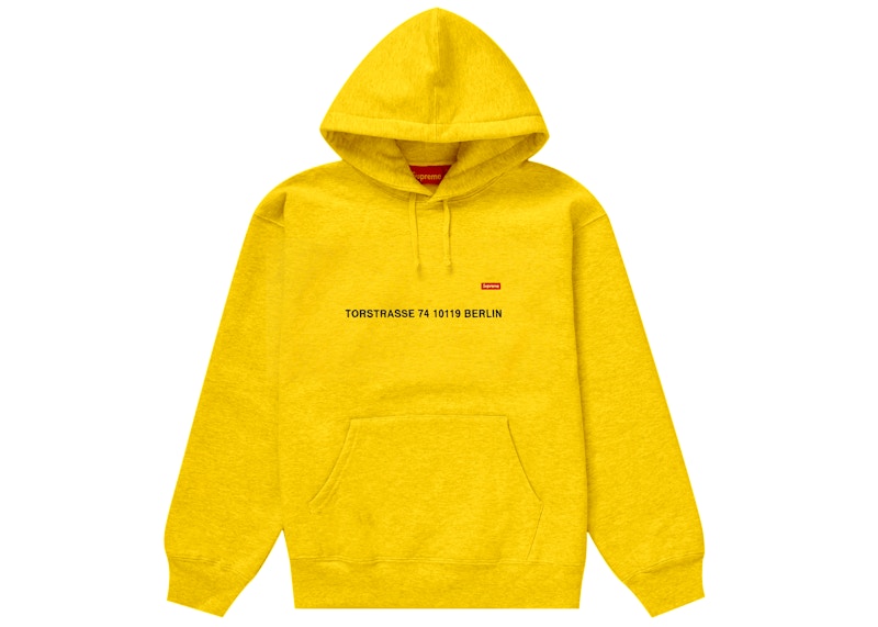 Supreme Small Box Hooded Sweatshirt (Berlin Shop) Yellow