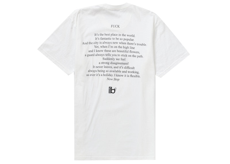 Supreme Bernadette Corporation Fuck Tee White