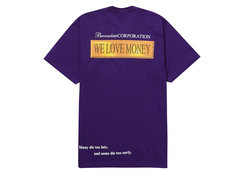 Supreme Bernadette Corporation Money Tee Purple