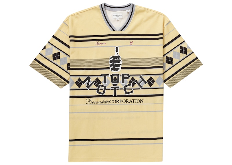 Supreme Bernadette Corporation Pique Soccer Top Pale Yellow