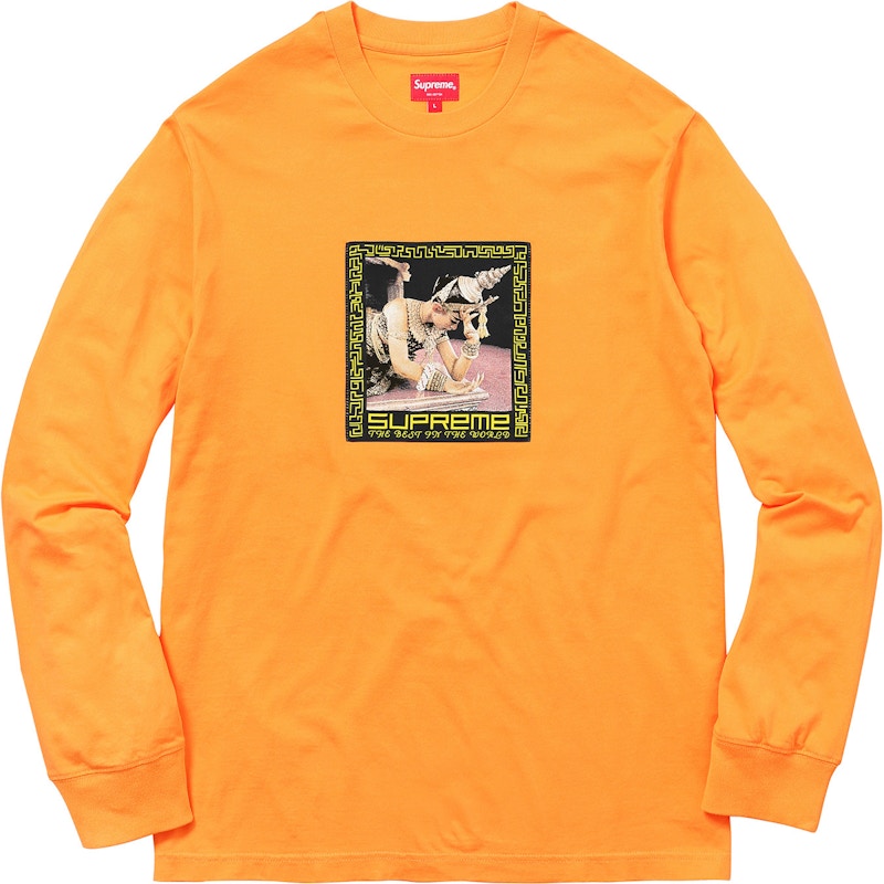 Supreme Best In the World L/S Tee Pale Orange