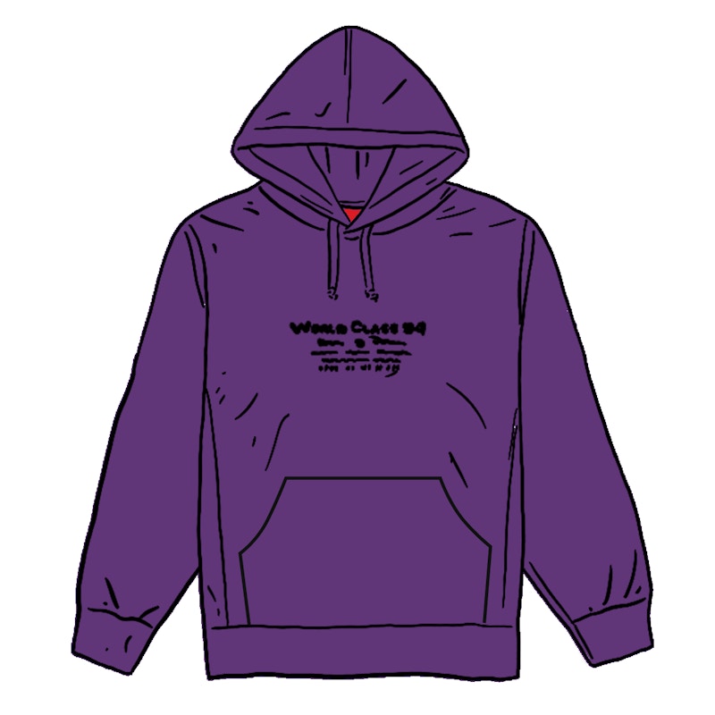 Supreme Best Of The Best Hooded L/S Top Purple
