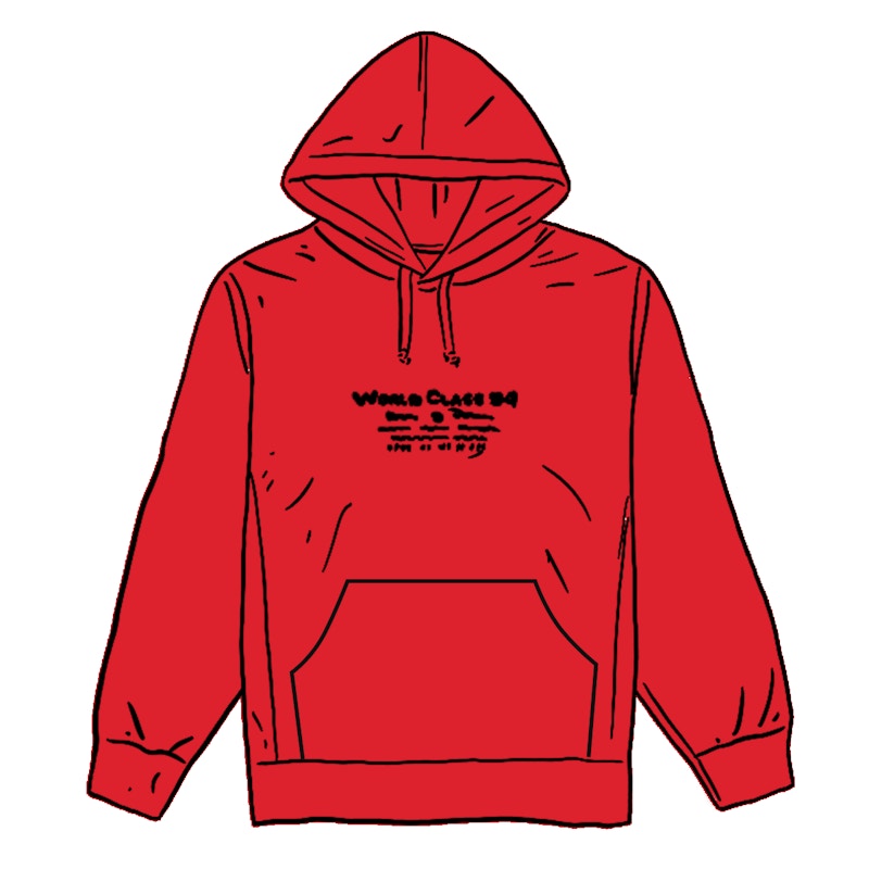 Supreme Best Of The Best Hooded L/S Top Red
