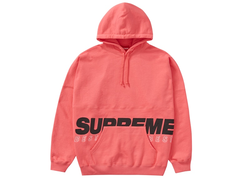 Supreme Best Of The Best Hooded Sweatshirt Bright Coral