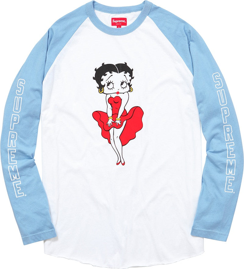 Supreme Betty Boop Raglan Light Blue