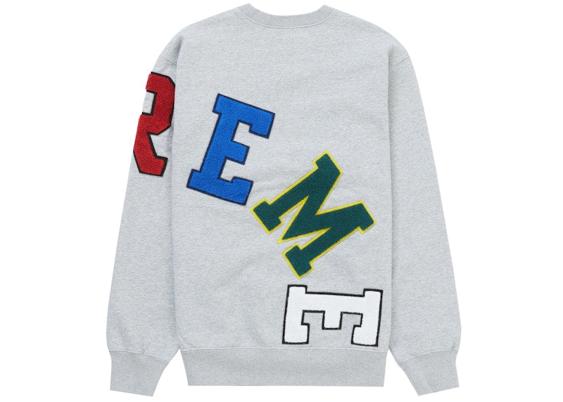Supreme Big Arc Crewneck Heather Grey