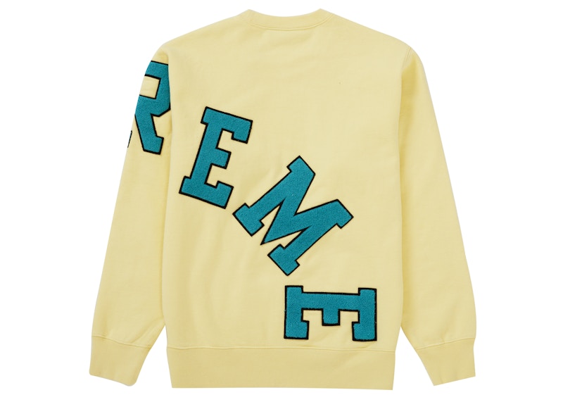 Supreme Big Arc Crewneck Light Yellow