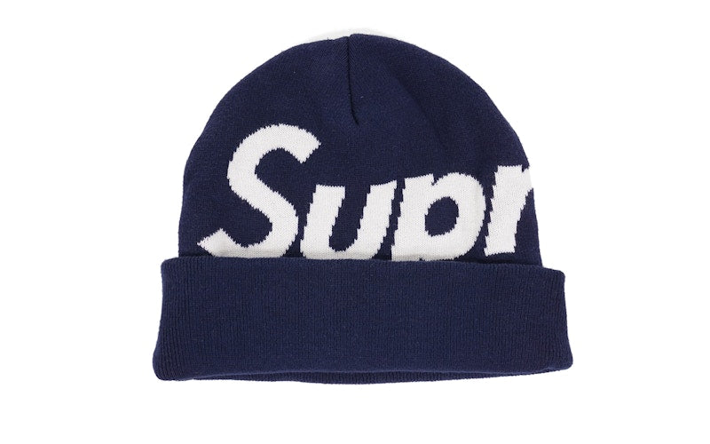 Supreme Big Logo Beanie Black