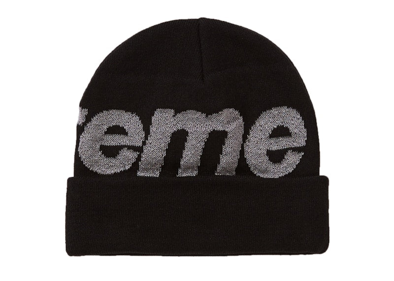 Supreme Big Logo Beanie (FW18) Black
