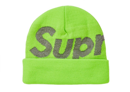 Supreme Big Logo Beanie (FW18) Bright Green
