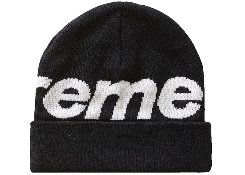 Supreme Big Logo Beanie (FW19) Black