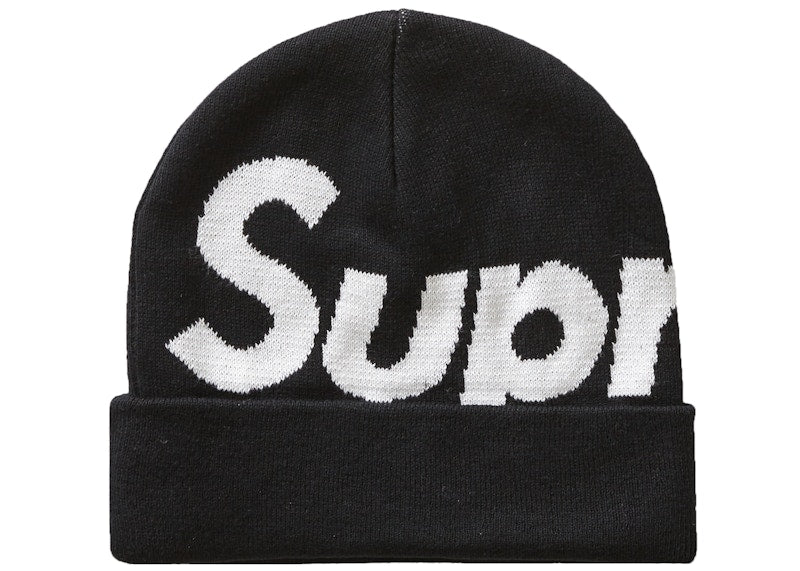Supreme Big Logo Beanie (FW19) Black