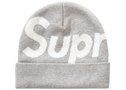 Supreme Big Logo Beanie (FW19) Heather Grey